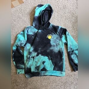 Tie-Dye Hoodie - Blue and Black